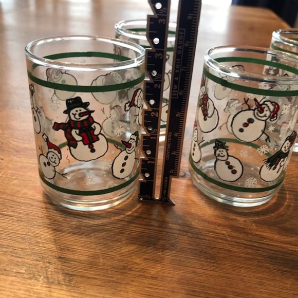 Snowman votives/shot glasses - Picture 3 of 3